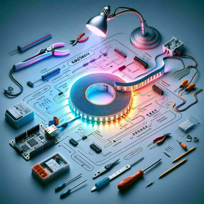 how to power ws2812b led strip