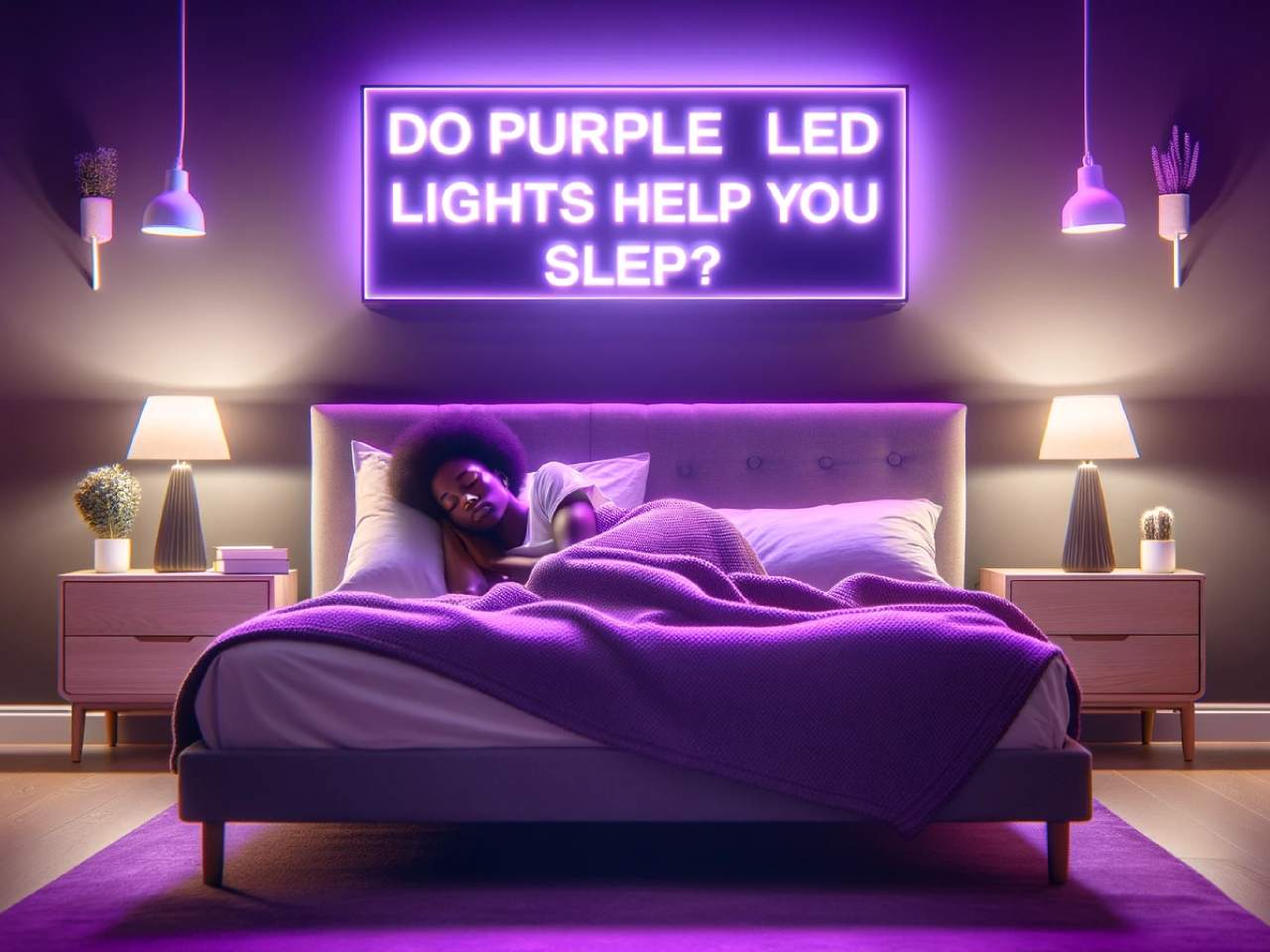 do purple led lights help you sleep