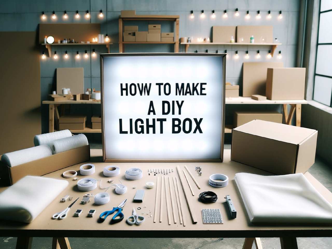 how to make a diy light box