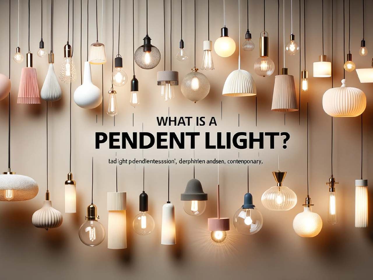what is a pendant light