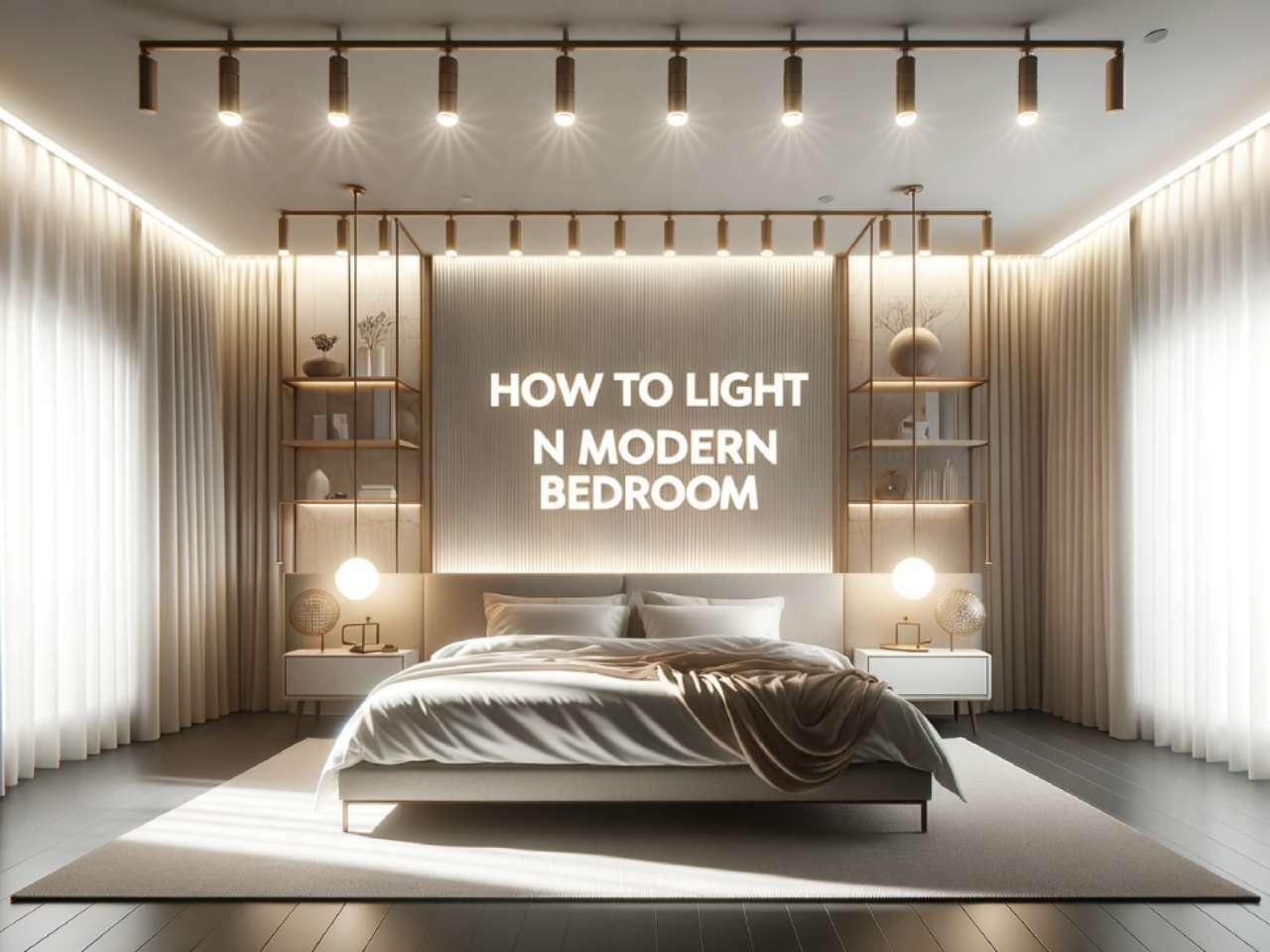 how to light a modern bedroom