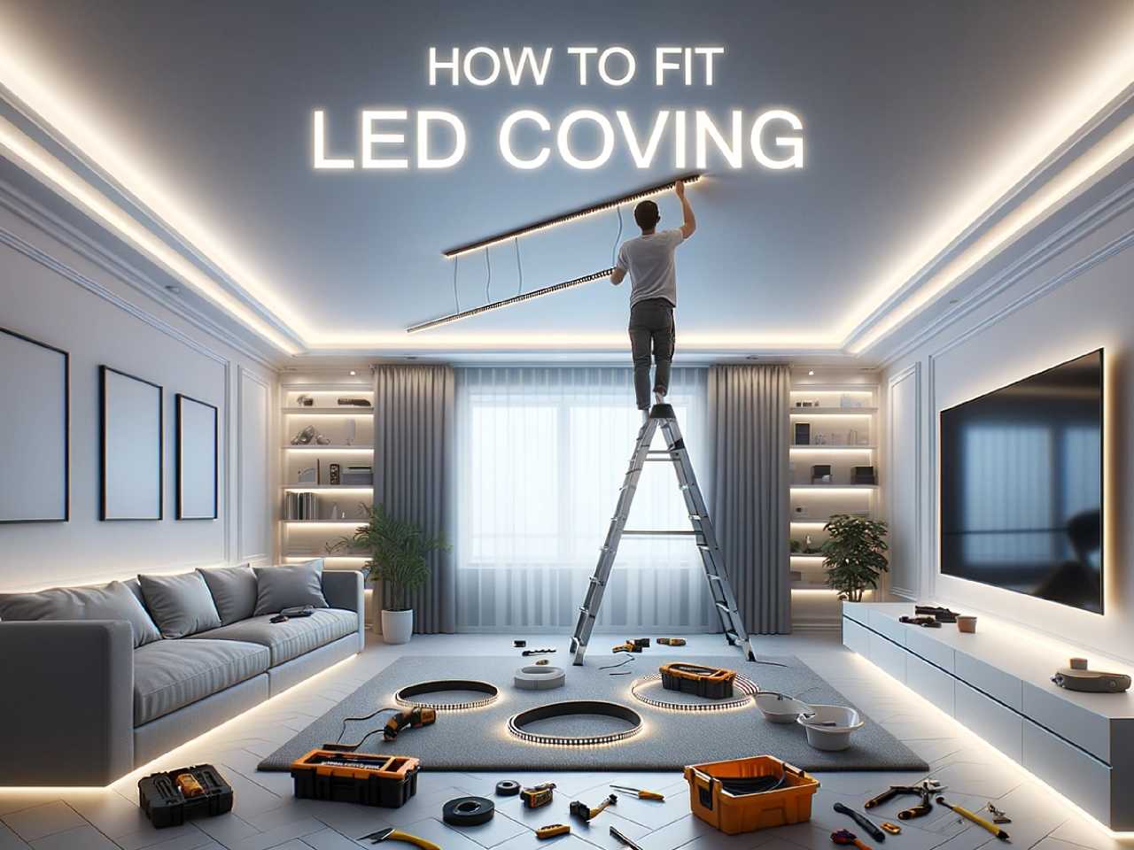 how to fit led coving