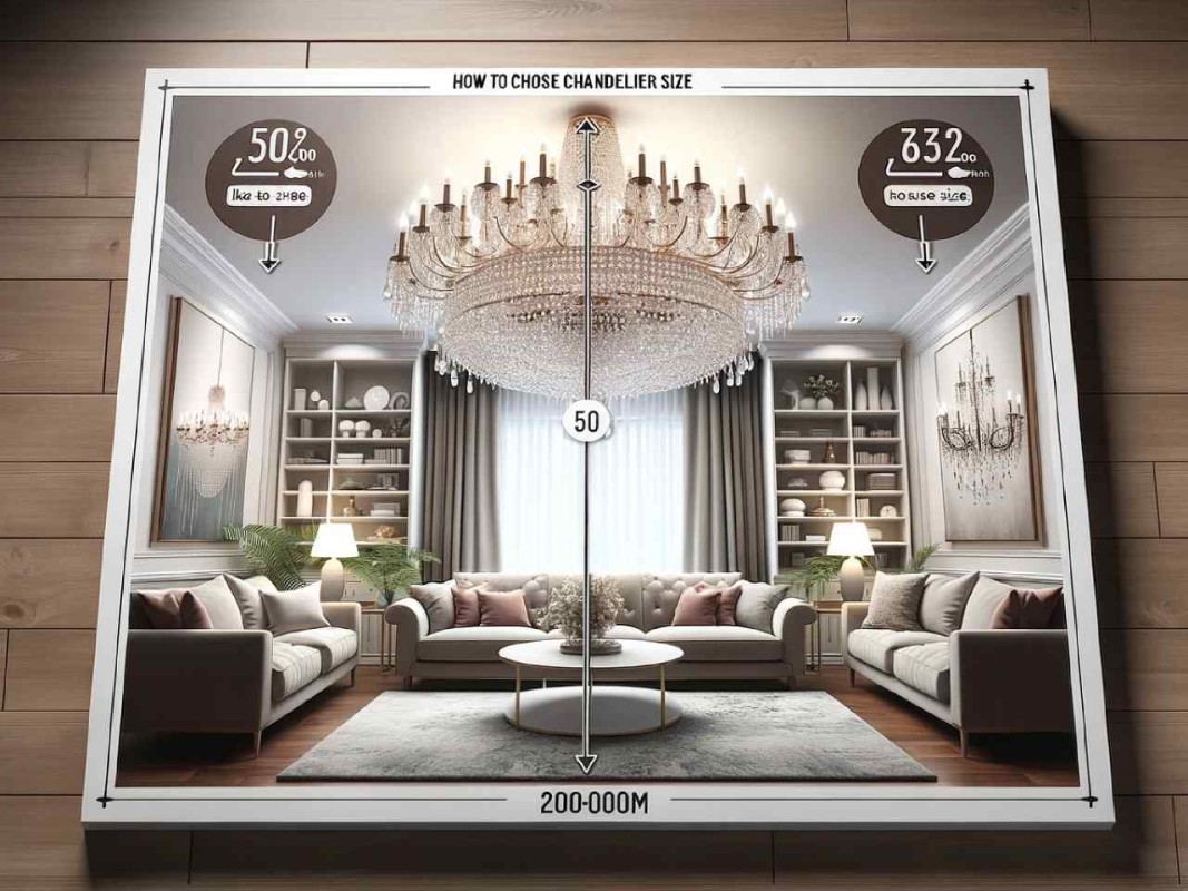 how to choose chandelier size