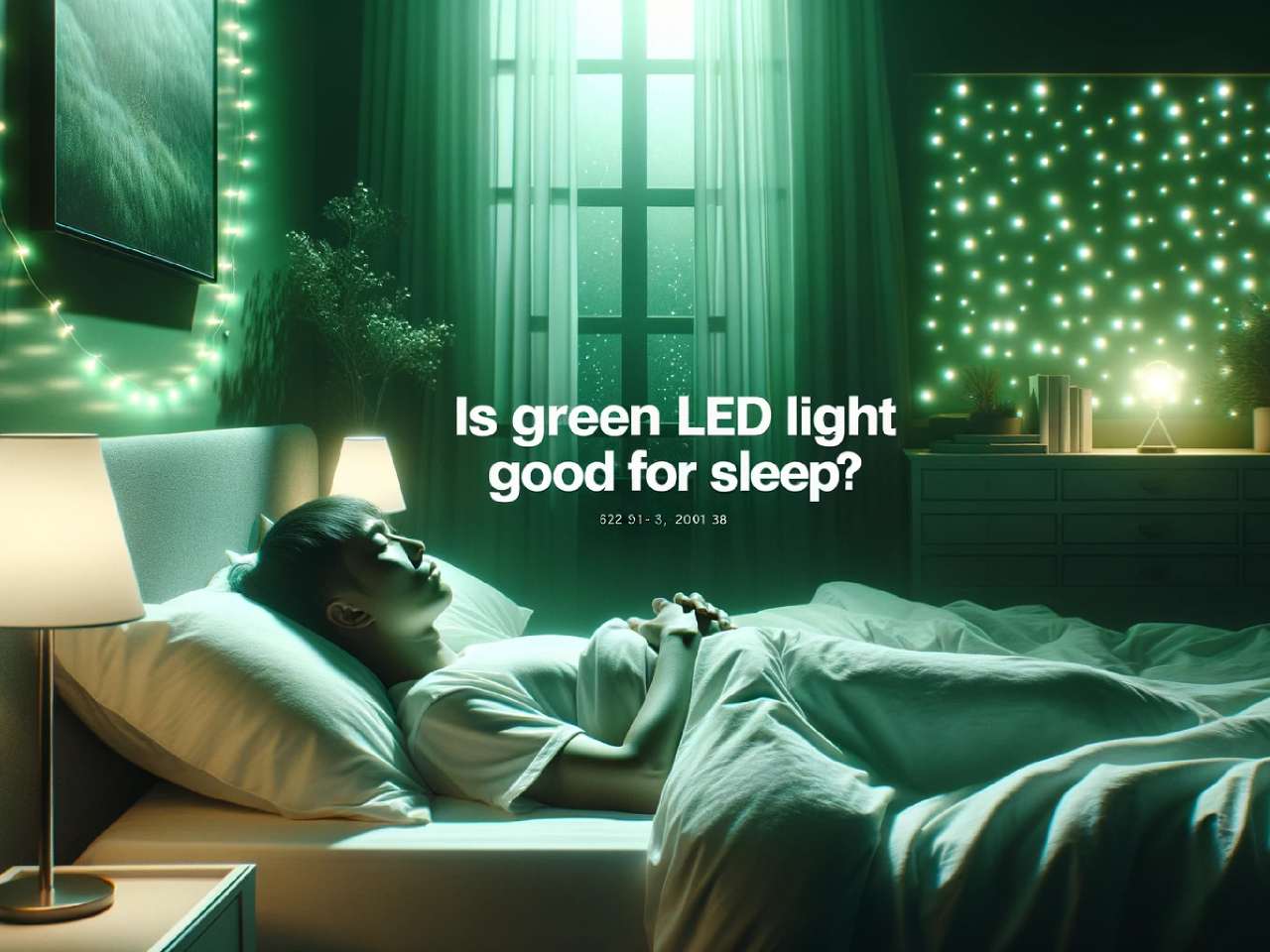 is green led light good for sleep