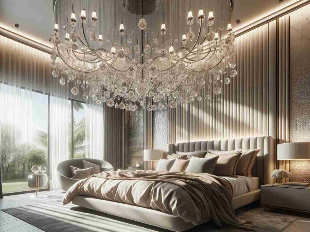 bedroom chandelier ideas