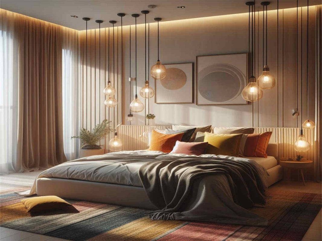 bedroom pendant lights
