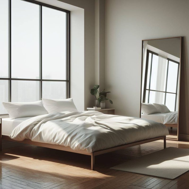 where to put mirror in bedroom for best lighting