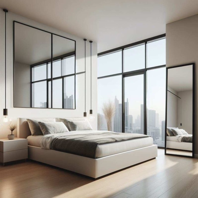 where to put mirror in bedroom for best lighting