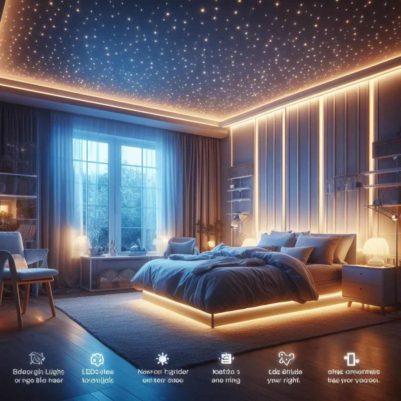 bedroom led lights