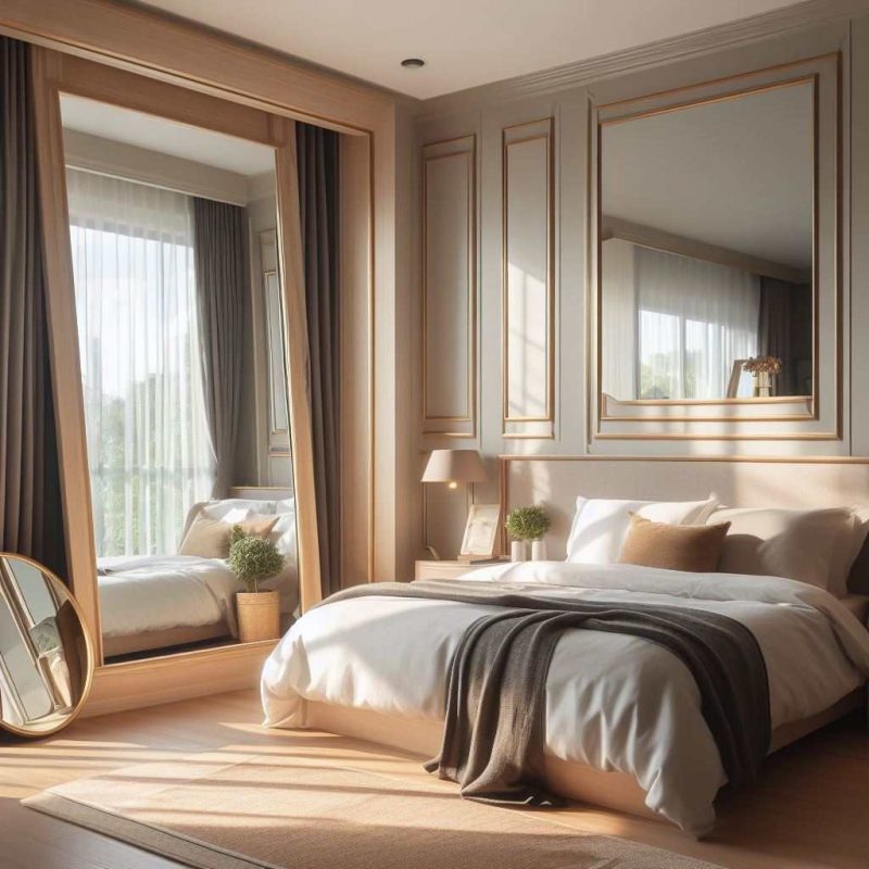where to put mirror in bedroom for best lighting