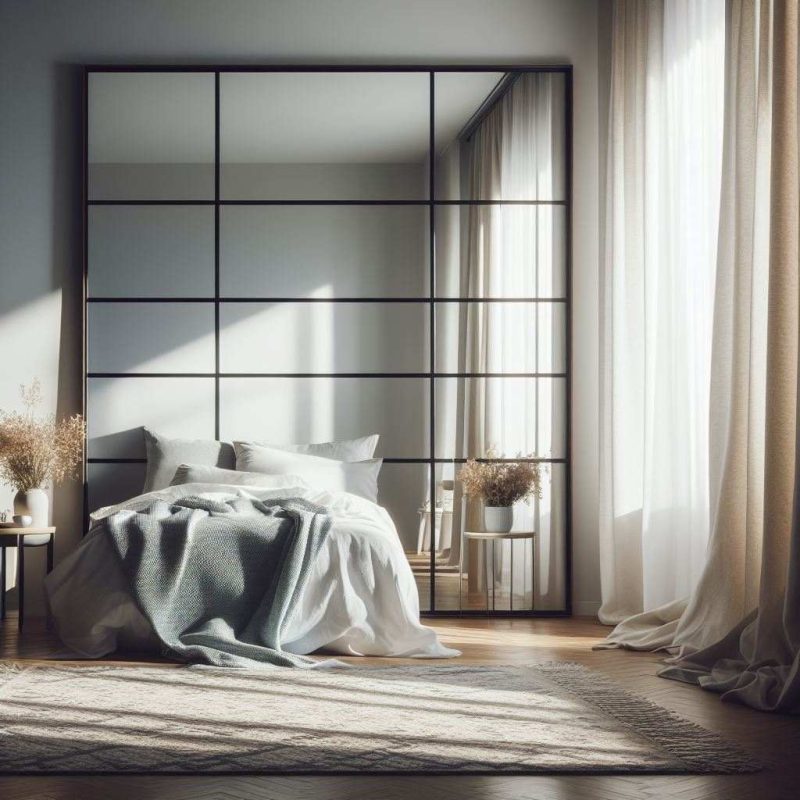 where to put mirror in bedroom for best lighting