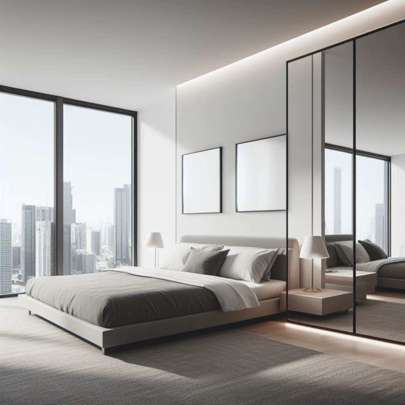 where to put mirror in bedroom for best lighting