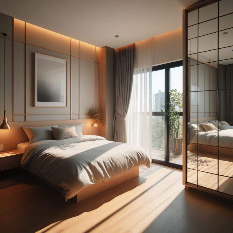 where to put mirror in bedroom for best lighting