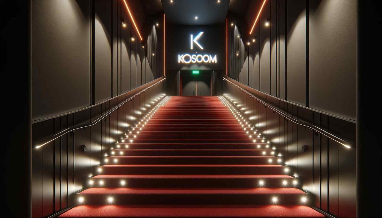 cinema stair lighting