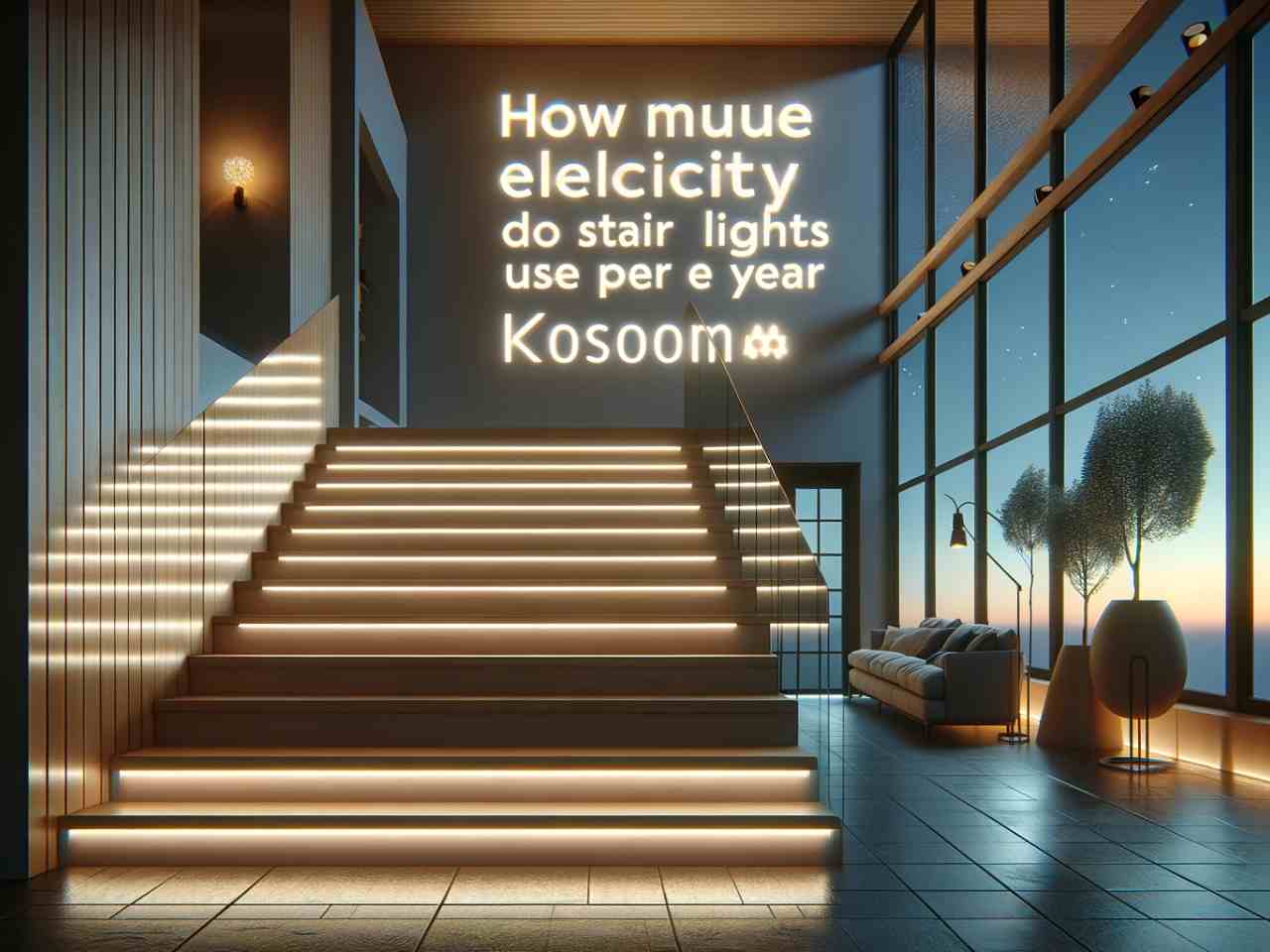 How Much Electricity Do Stair Lights Use Per Year?[75% Less Energy Hack]