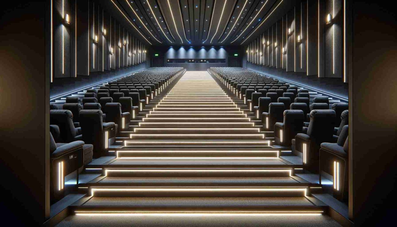 cinema stair lighting