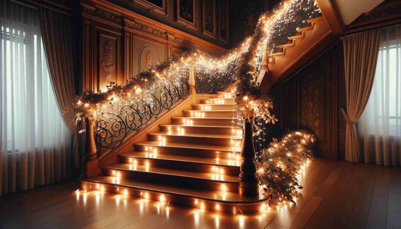 fairy lights for stairs
