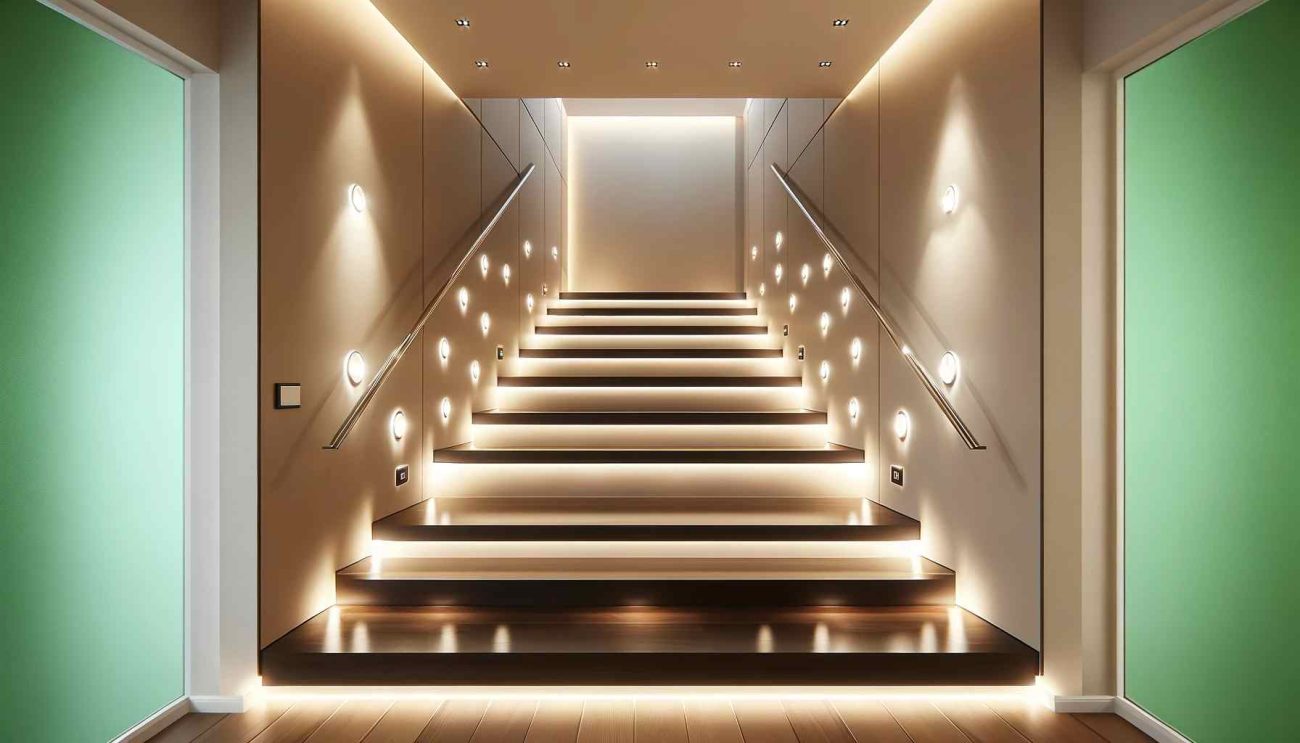 recessed lights for stairs