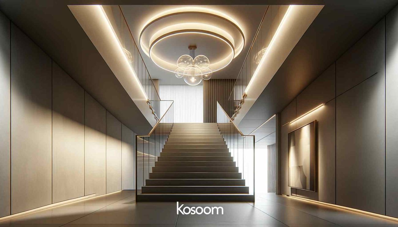 ceiling lights for stairs and landing