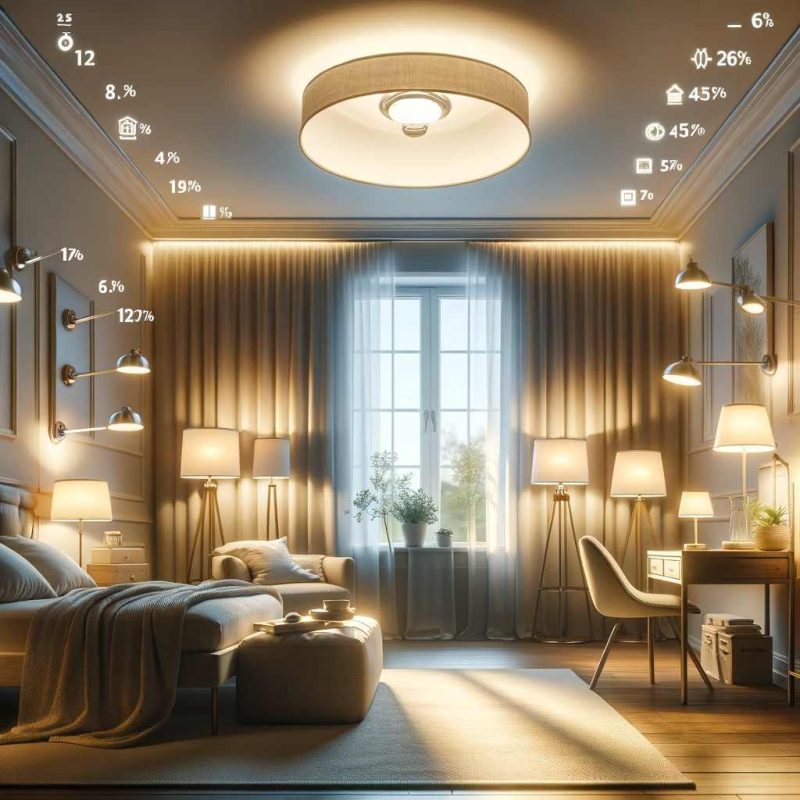 how many watts do i need for a bedroom light