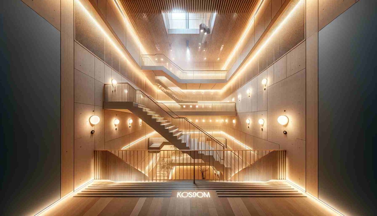 communal stair lighting