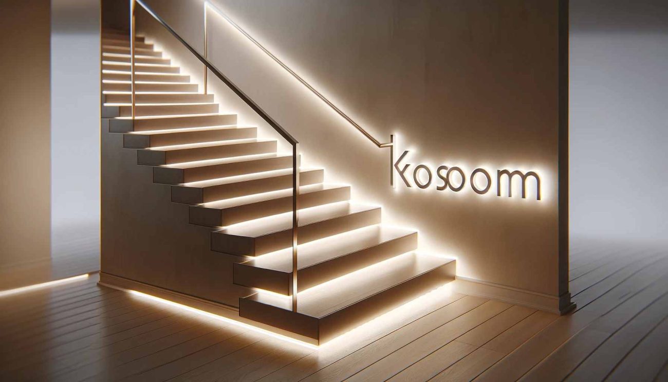 stair handrail lighting