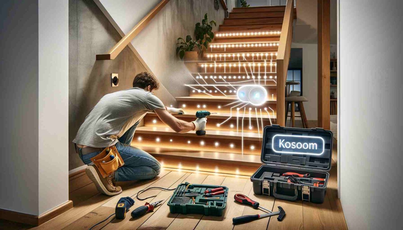 how to install motion sensor led stair lights