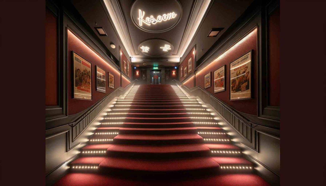 cinema stair lighting