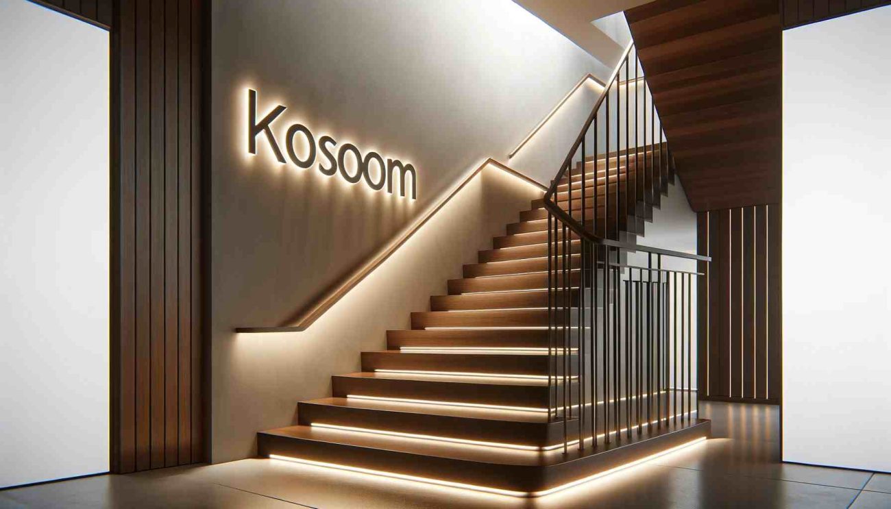 stair handrail lighting
