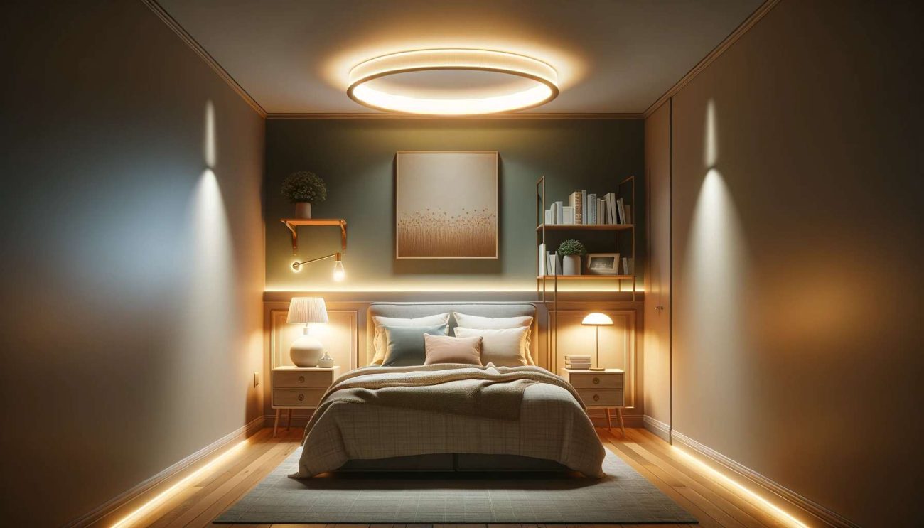 how many watts do i need for a bedroom light
