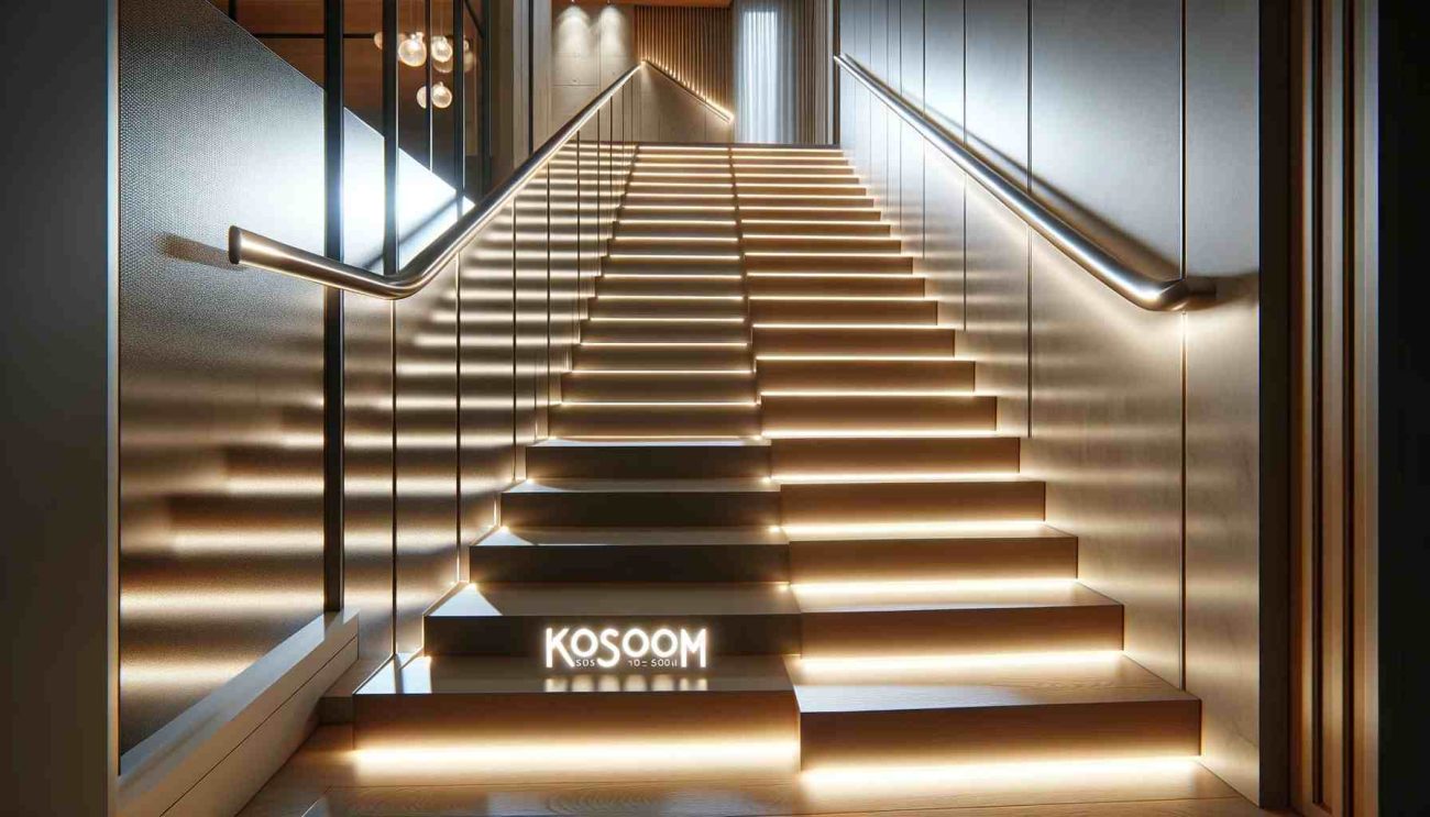 stair handrail lighting