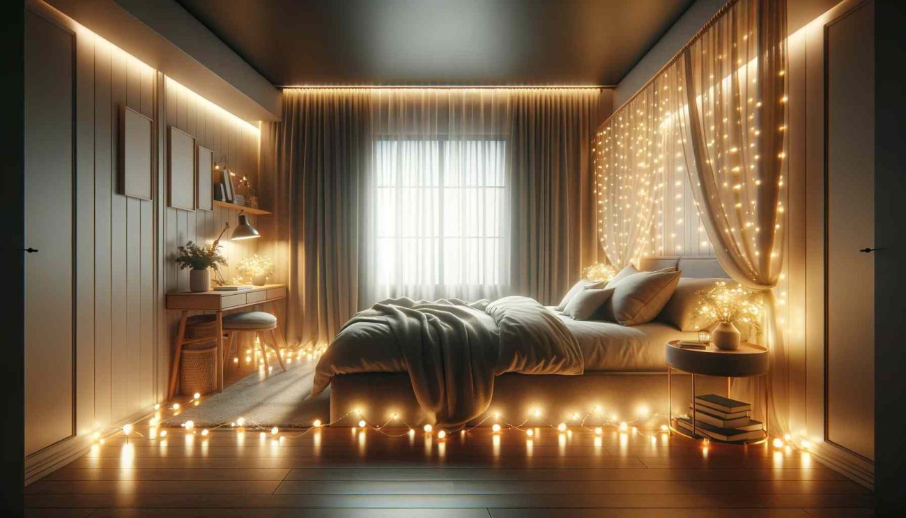 string lights for bedroom