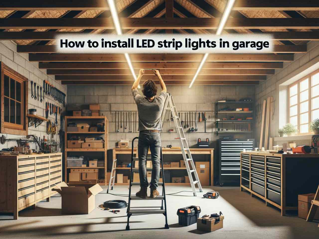 How to Install LED Strip Lights in Garage[2023 Step by Step Guide]