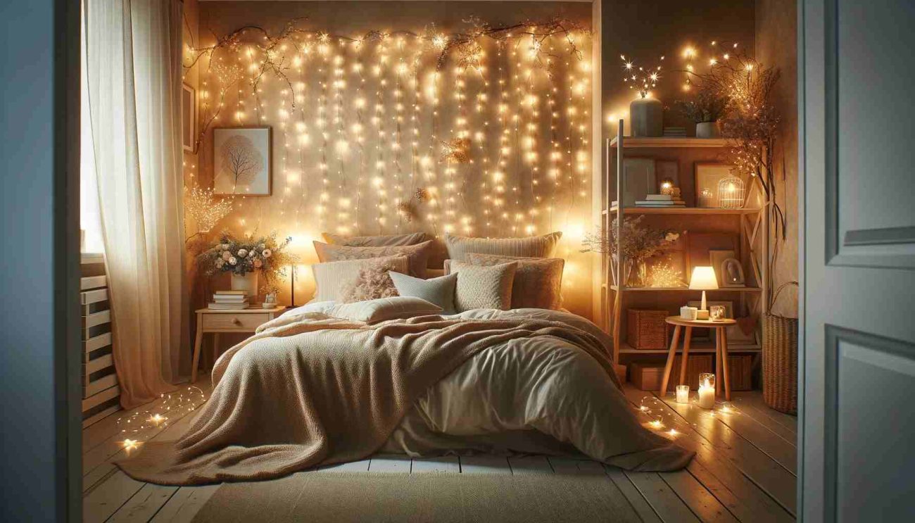 fairy lights for bedroom wall