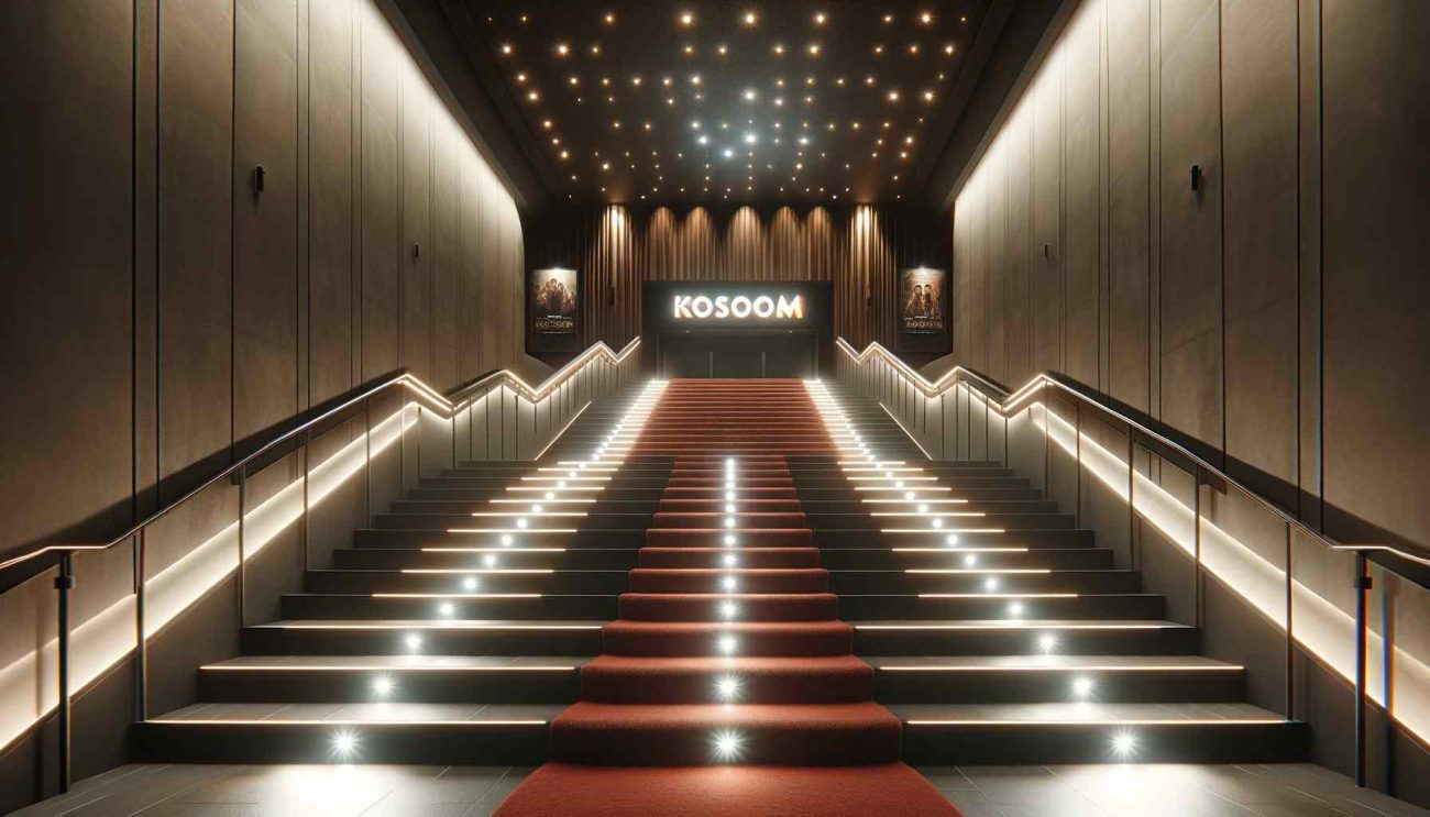cinema stair lighting