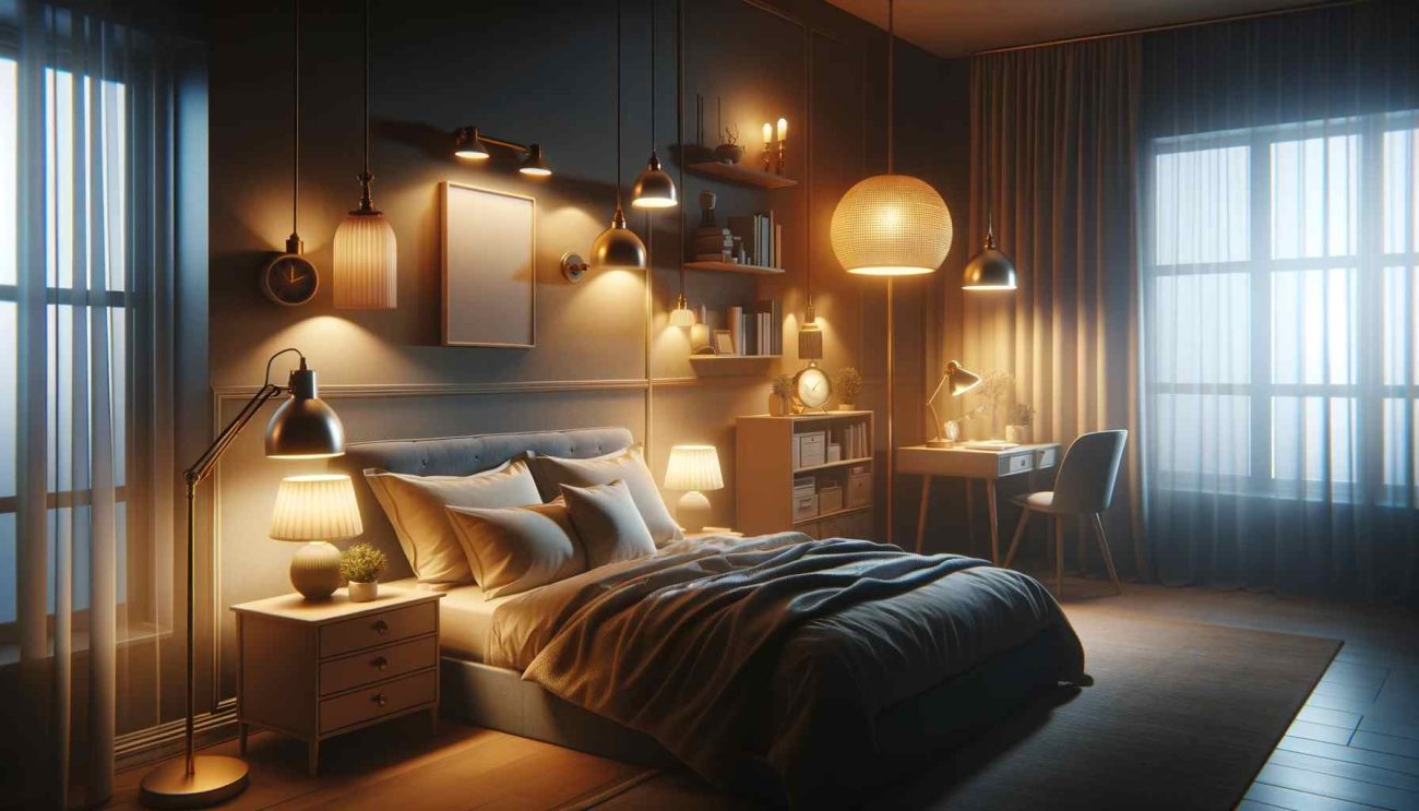 how many watts do i need for a bedroom light
