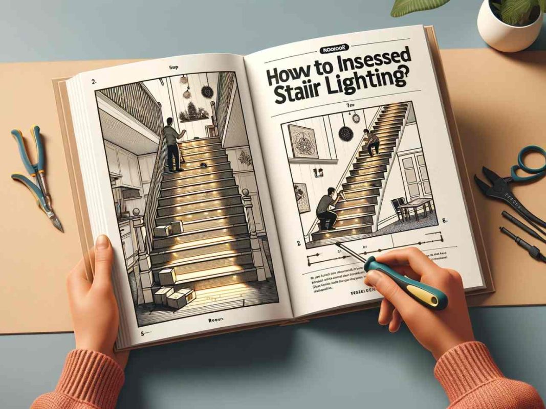 how to install recessed stair lighting