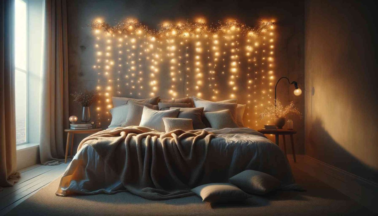 fairy lights for bedroom wall
