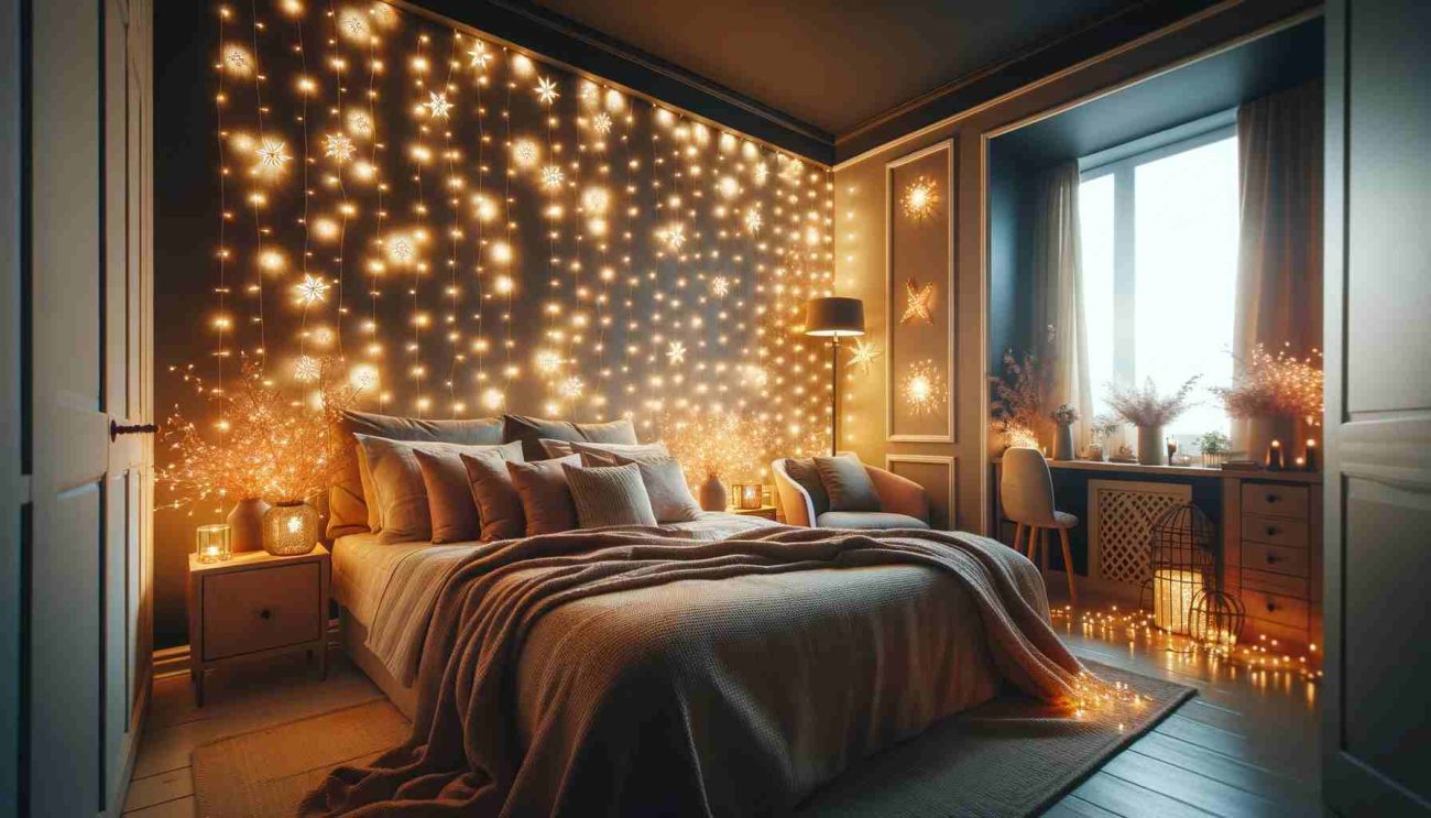 fairy lights for bedroom wall
