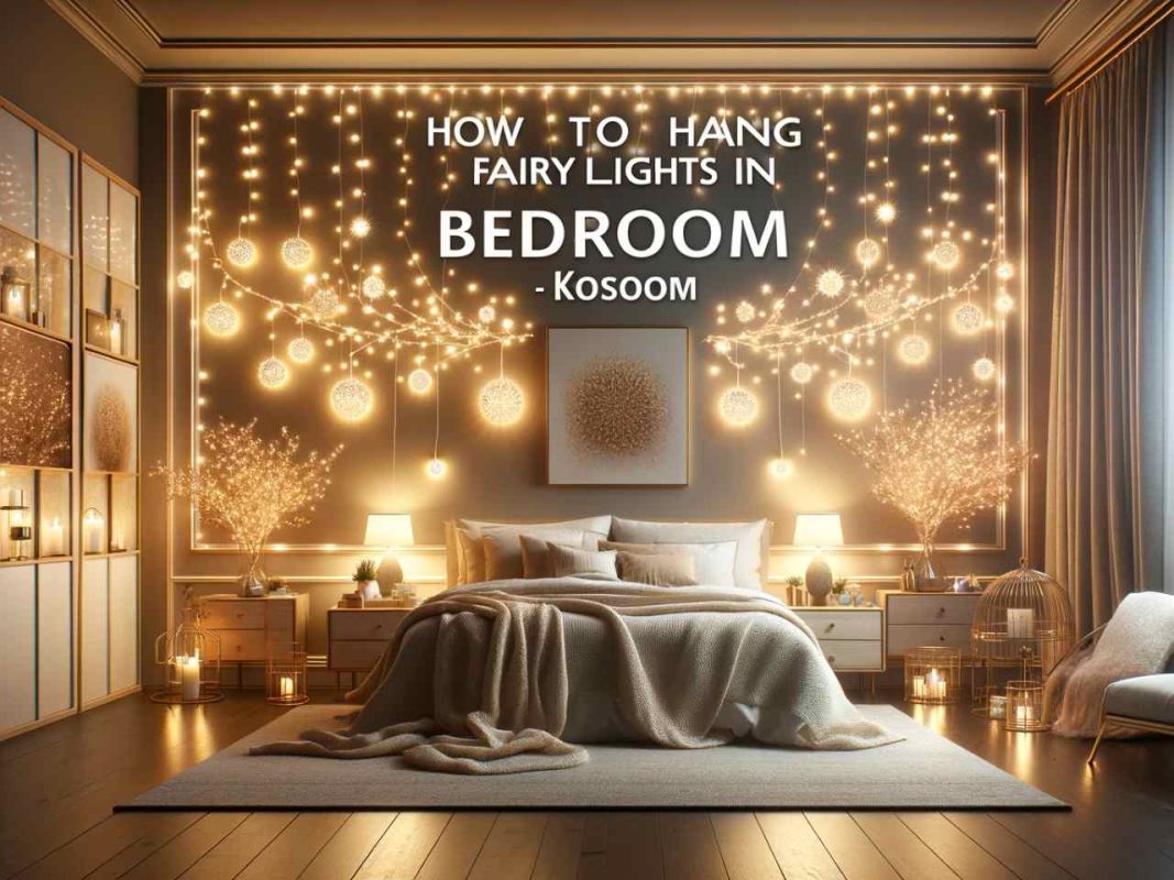 how to hang fairy lights in bedroom