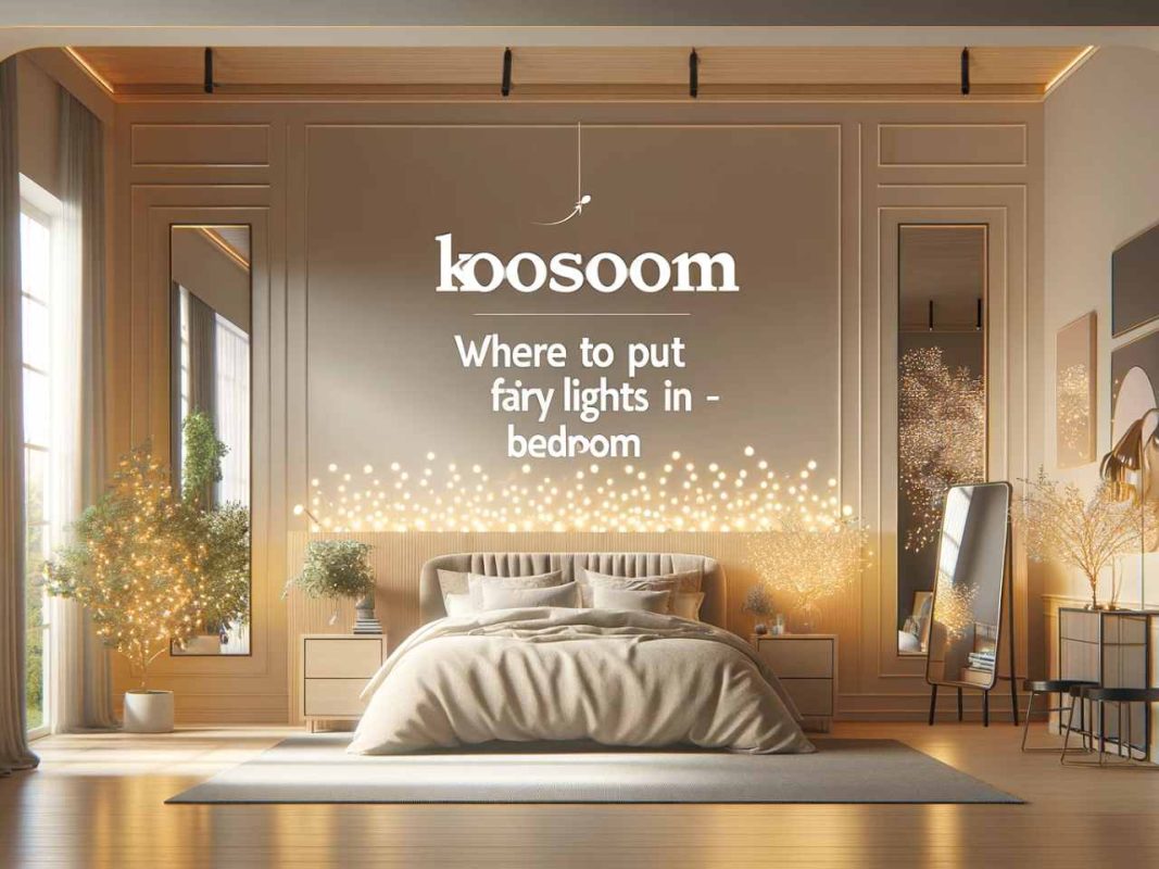 where to put fairy lights in bedroom