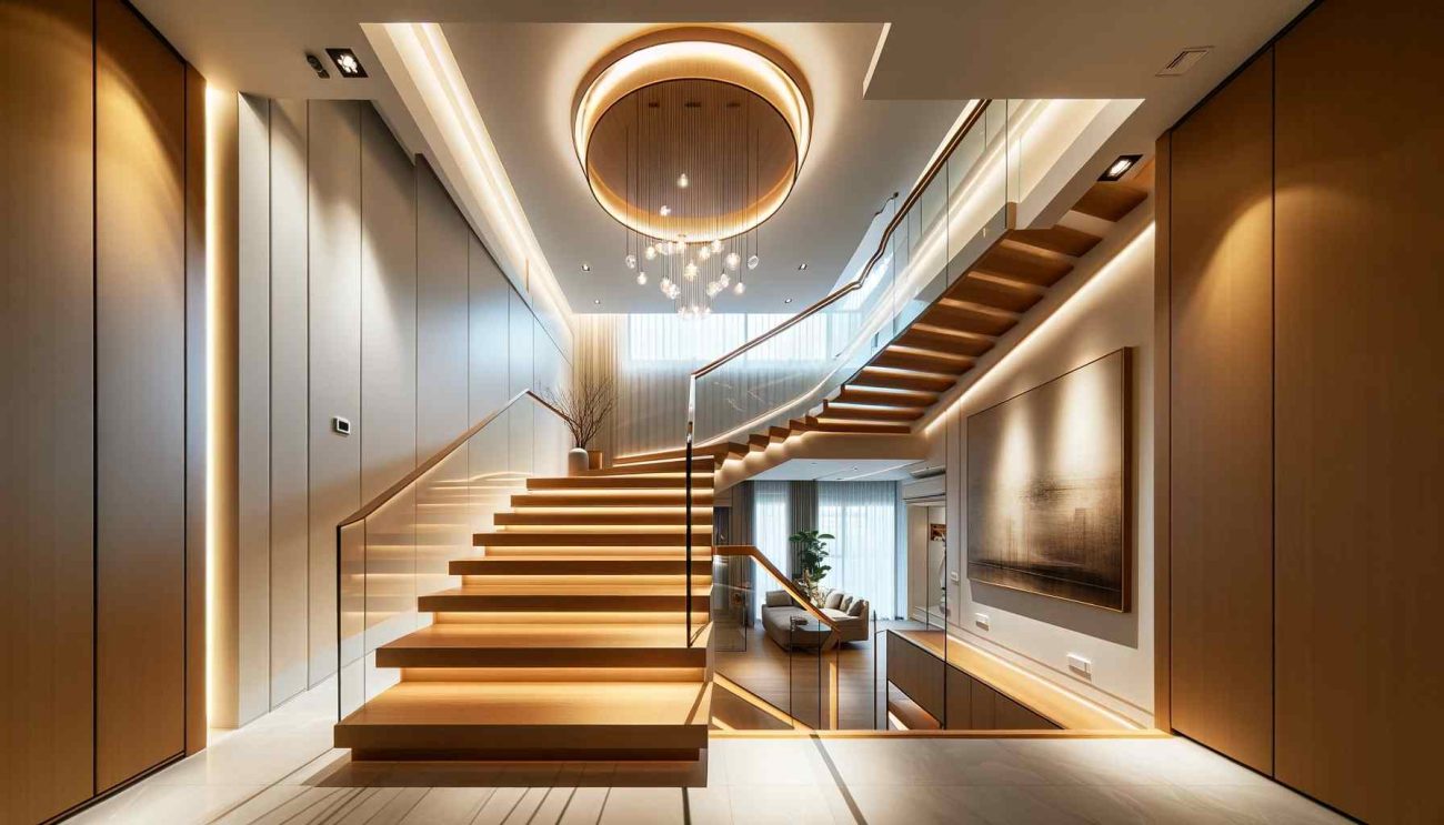 ceiling lights for stairs and landing