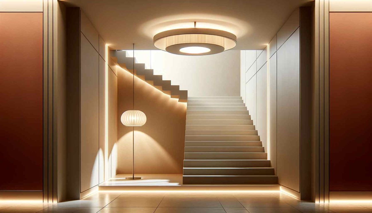 ceiling lights for stairs and landing