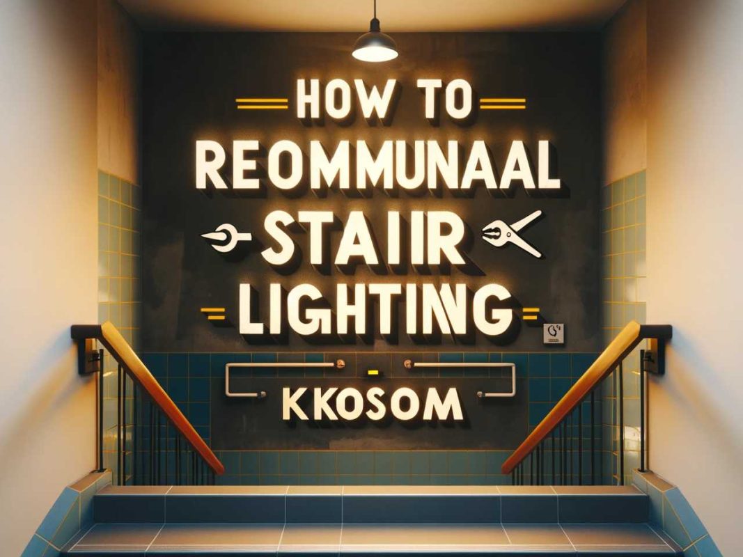 how to repair communal stair lighting
