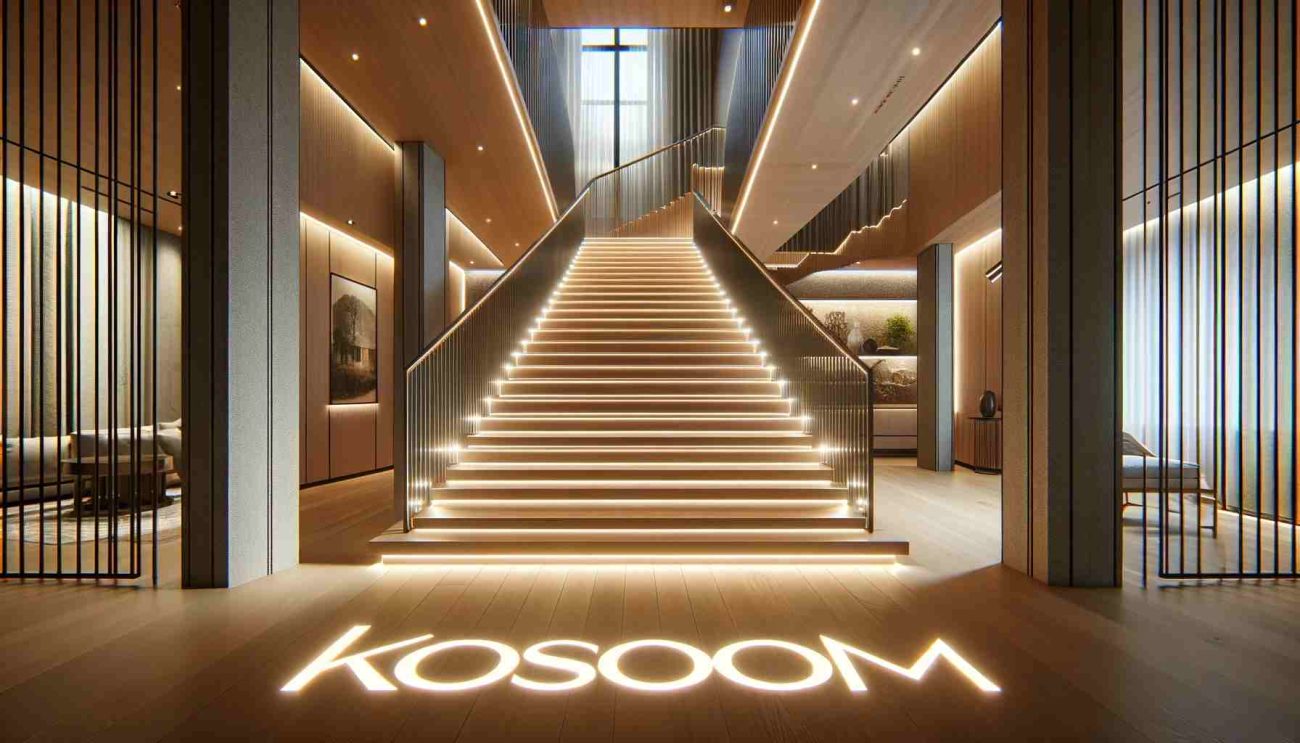 stair handrail lighting
