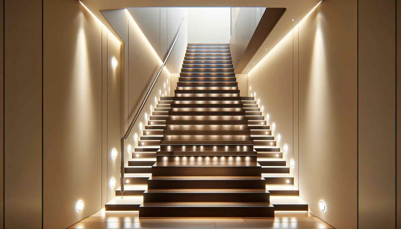 recessed lights for stairs