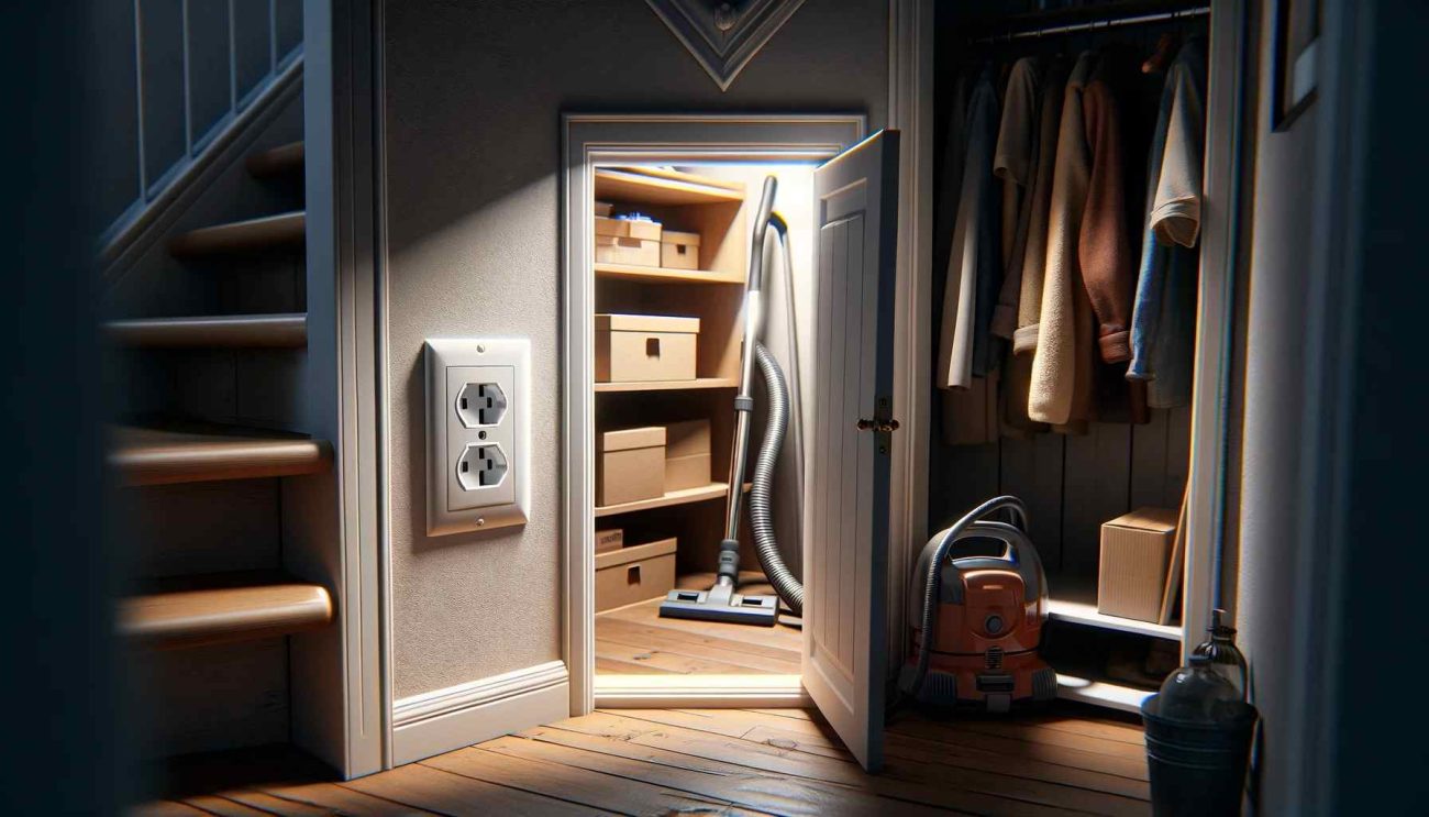 how to fit light socket in ceiling under stair cupboard