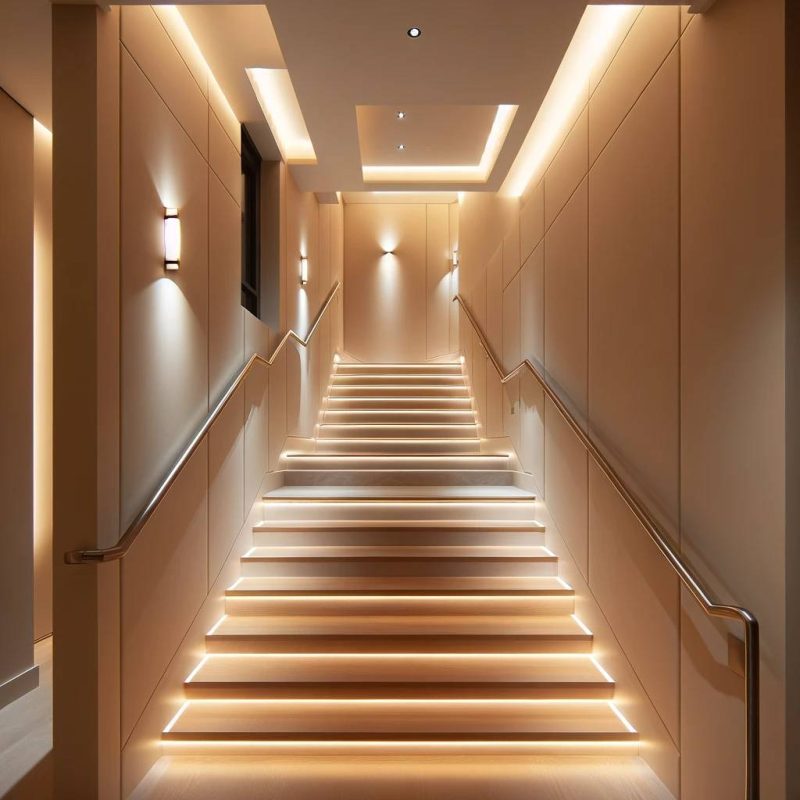 communal stair lighting