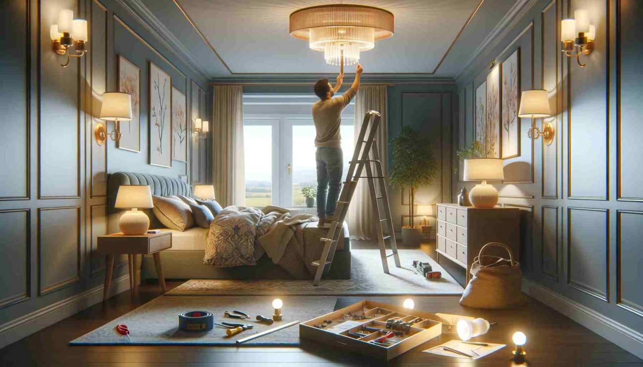 how to change bedroom light fixture