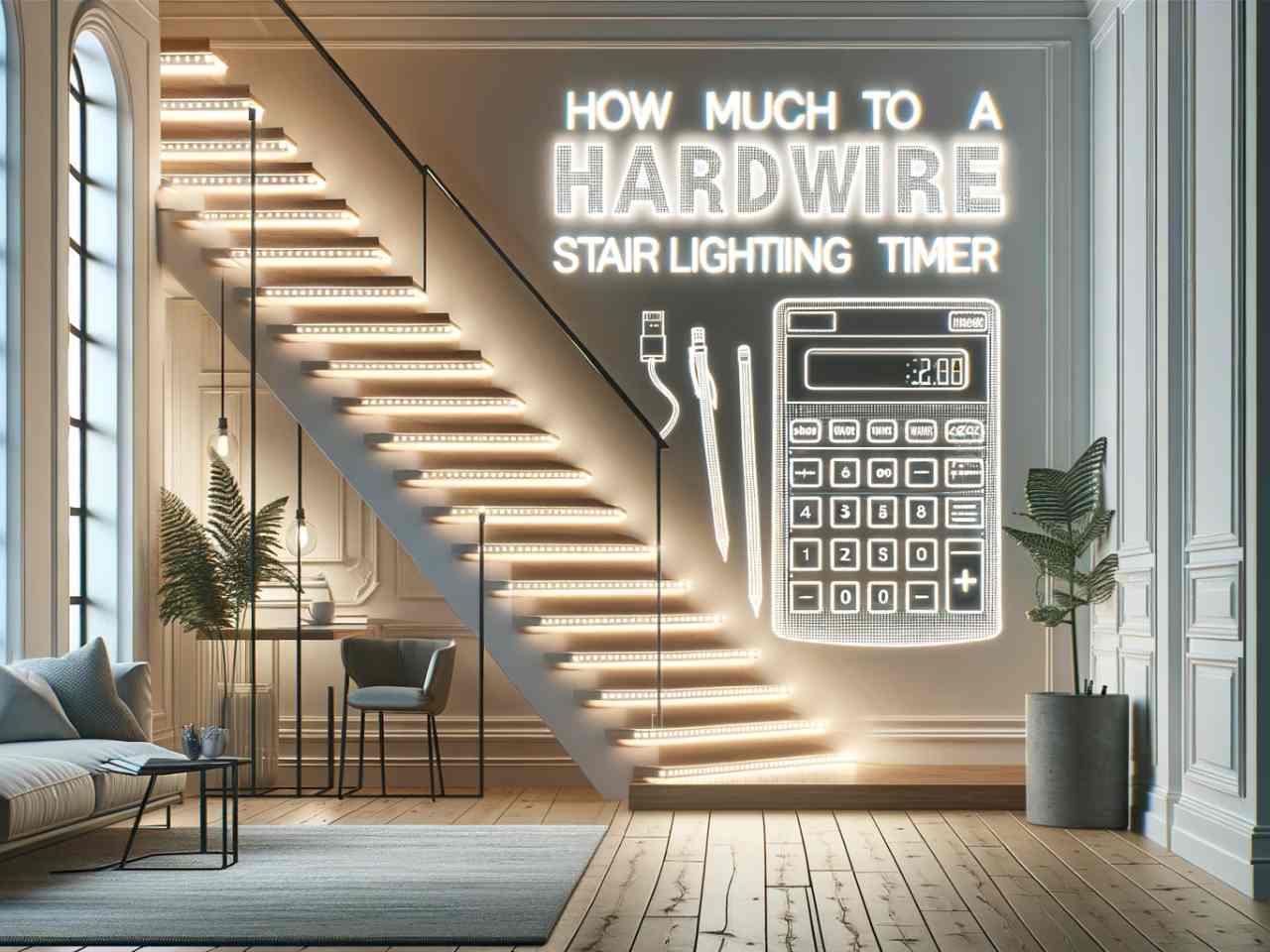 how much to hardwire a stair lighting timer